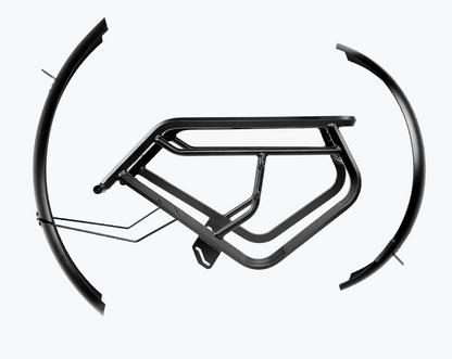 Fender and Rack set for the following Cyrusher ebikes:  Trax 2.0, Ranger 2.0, Roam, and Rover
