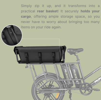 Back Basket or Handrail for Safely bringing the kids
