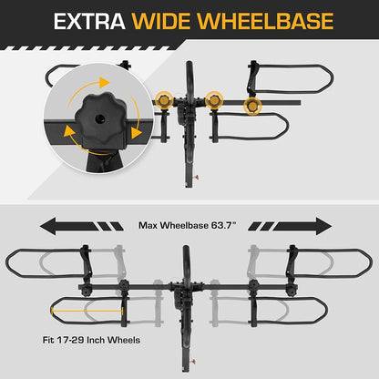 Rugged Dual Ebike Carrying Rack Hitch Mounted by Jupiter Bikes